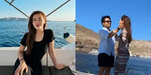 8 Potret Bulan Madu Aaliyah Massaid dan Thoriq Halilintar ke Santorini, Mesra di Atas Kapal Sampai Berenang Bareng - Asyik Nikmati Berbagai Sajian Lezat