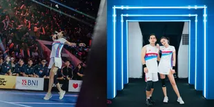8 Potret Caitlin Halderman Tanding Bulutangkis di Acara BNI Media Clash 3.0
