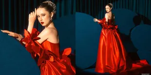 8 Potret Cantik Vika Kolesnaya Calon Istri Billy Syahputra dalam Balutan Gaun Merah yang Mewah