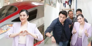 8 Potret Chelsea Islan Naik Kereta Api Cepat Ditemani Suami, Look Cantiknya Bikin Netizen Salfok!