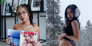 8 Potret Christine Mae, Model yang Nekat Foto Sensual di Tengah Salju - Ingin Pecahkan Rekor