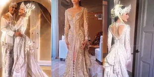 8 Potret Detail Busana Alyssa Daguise di Akad Nikah dengan Al Ghazali, Pakai Kebaya Karya Tex Saverio - Harganya Setara Mobil Mewah