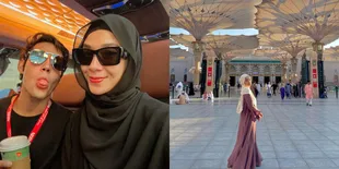 8 Potret Dinda Kirana Bintang Sinetron SCTV 'TAKDIR CINTA YANG KUPILIH' Saat Pergi Umrah, Kehilangan Ponsel di Bandara Dubai