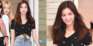 8 Potret Fashion Airport Jisoo BLACKPINK Pulang Dari Hawaii, Senyum Sumringah!