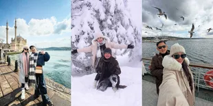 8 Potret Fitri Carlina Bareng Sang Suami Hendra Sumendap Saat Liburan ke Turki, Kunjungi Hagia Sophia - Galata Tower