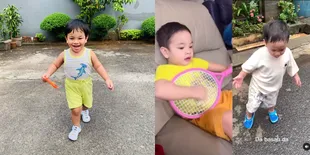 8 Potret Gala Sky Sudah Tumbuh Besar, Makin Ganteng Tetap Gemesin - Joget Kayak Mendiang Papanya Hingga Sudah Pinter Ngomong dan Lucu Banget
