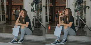 8 Potret Gaya Wulan Guritno yang Dibilang Kayak Anak Kuliahan Gara-gara Pakai Celana Jeans Robek, Auranya Muda Terus