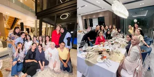 8 Potret Geng Cendol Rayakan Ulang Tahun Titi Kamal, Asyik Santap Steak Mahal Berbalut Emas - Ada Live Music Juga Padahal Cuma di Rumah