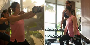 8 Potret Gritte Agatha yang Tetap Rajin Nge-Gym Saat Hamil, Aura Bumil Cantik Terpancar