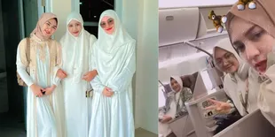 8 Potret Happy Asmara Berangkat Umrah Bersama Keluarga - Pakai Hijab Bikin Pangling!