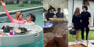 8 Potret Honeymoon Aurel dan Atta Halilintar di Bali, Pamer Momen Pelukan Mesra di Kolam Renang