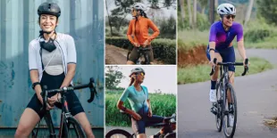 8 Potret Hot Mom Sigi Wimala Saat Bersepeda, Tetap Stylish dan Pamer Body Goals