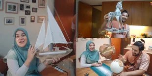 8 Potret Irish Bella Unboxing Pajangan Untuk Kamar Calon Buah Hati, Bentuknya Unik dan Keren 