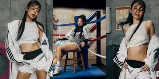 8 Potret JENNIE dalam Photoshoot Complex, Tampil Sporty dengan Koleksi Adidas