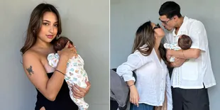 8 Potret Jennifer Coppen Momong Newborn Bareng Pacar Bulenya, Wajah Bayinya Masih Disembunyikan