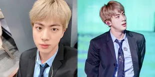 8 Potret Jin BTS Dengan Gaya Rambut Baru Poni 'Choppy', Ganteng dan Cute!