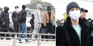8 Potret Keberangkatan Member NCT 127 dari Bandara Incheon ke Jakarta, Taeyong Masih di Jepang?