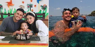 8 Potret Kedekatan Ladislao Tunangan Nathalie Holscher dengan Adzam, Disebut Sudah Cocok Jadi Ayah Sambung
