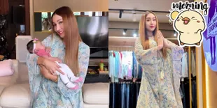 8 Potret Kocak Lucinta Luna Momong Baby Ameena Pakai Suara 'Khodam', Netizen: Untung Nggak Sawan