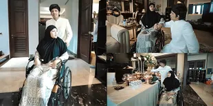 8 Potret Lebaran Pertama Aurel Hermansyah dan Atta Halilintar, Sang Istri Sakit dan Lemas - Harus Pakai Kursi Roda