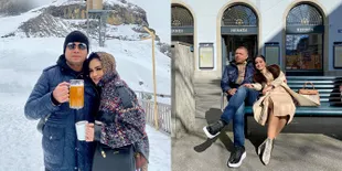 8 Potret Liburan Krisdayanti dan Keluarga ke Switzerland, Mesra Cium Raul Lemos di Tengah Salju