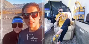 8 Potret Liburan Syahrini ke Bromo Naik Privat Jet, Sarapan Ubi di Padang Pasir - Setir Jeep Sendiri