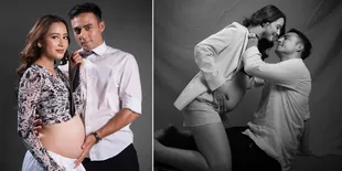 8 Potret Maternity Shoot Laura Theux, Pamer Bare Baby Bump Bareng Indra Brotolaras