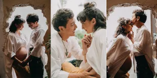 8 Potret Maternity Shoot Terbaru Nadine Chandrawinata dan Dimas Anggara, Bare Baby Bump-nya Nggemesin Banget!