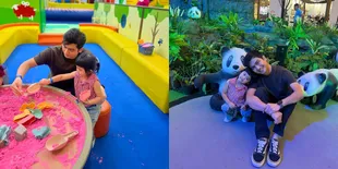 8 Potret Moana Anak Ria Ricis Diajak Main Teuku Ryan, Happy Bersama sang Ayah