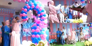 8 Potret Momen Bahagia Gender Reveal Syifa Adik Ayu Ting Ting, Ayah Ojak Bakal Nambah Cucu Cewek - Umi Kulsum Sampai Pingsan di Tempat
