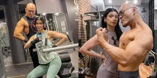 8 Potret Momen Deddy Corbuzier Olahraga Bareng Sabrina Chairunnisa, Saling Bantu Couple Goals Banget - Akhirnya Nyangkut Bikin Ketawa Ngakak