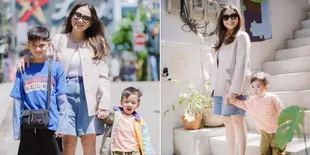8 Potret Nagita Slavina Bareng Rafathar dan Rayyanza di Korea, Cocok Jadi Warga Lokal