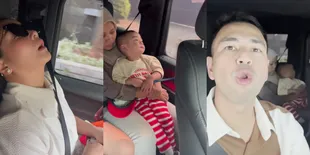 8 Potret Nagita Slavina Tidur di Mobil, Iseng Direkam Raffi Ahmad - Dipuji Netizen: Mangap Aja Tetap Cantik