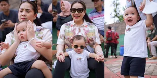 8 Potret Nagita Slavina yang Gemas Banget Dengan Rayyanza, Remas Pipi Sang Anak Sampai Memerah - Ekspresinya Lucu Sama-Sama Manyun