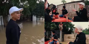 8 Potret Nikita Mirzani Kunjungi Korban Banjir di Karawang, Beri Banyak Bantuan Sembako