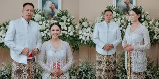 8 Potret Pengajian Pernikahan Kalina dan Vicky Prasetyo, Usung Budaya Jawa Serba Putih - Siap Berumah Tangga