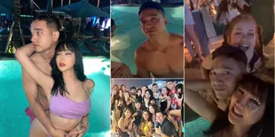 8 Potret Perayaan Tahun Baru Lucinta Luna di Bali, Mesra Bareng Fadly Faisal di Depan Rebecca Klopper - Disebut Undang Bencana