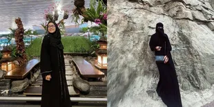 8 Potret Putri DA Jalani Ibadah Umrah, Penampilan Pakai Gamis dan Cadar Bikin Netizen Pangling