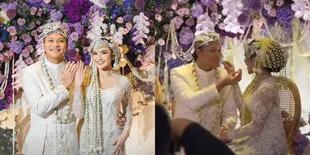 8 Potret Rizky Febian dan Mahalini Pasca Akad, Jalani Berbagai Prosesi Adat Sunda Mulai dari Saweran sampai Suap-Suapan - Saling Memandang Mesra 