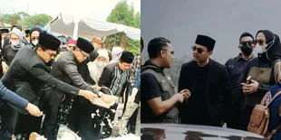 8 Potret Sahrul Gunawan Hadiri Pemakaman Eril, Tersentuh dengan Pidato Ridwan Kamil 