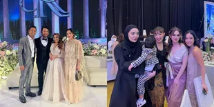 8 Potret Selebriti Hadiri Resepsi Pernikahan Kiky Saputri, Ada Lucinta Luna yang Heboh Jadi Bridesmaid - Nagita Slavina Laris Diajak Foto para Tamu