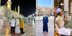 8 Potret Sensen Asisten Raffi Ahmad Umrah Ajak Keluarga, Bersyukur dan Berterima Kasih Semua Dibayari Bos