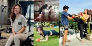 8 Potret Sporty Ratu Rizky Nabila Saat Nge-gym Hingga Latihan Yoga, Hot Mama Pamer Body Goals