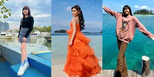 8 Potret Sridevi Syuting Video Klip Lagu Kemenangan di Kepulauan Seribu, Aura Bintang Terpancar
