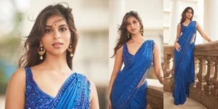 8 Potret Suhana Anak Shahrukh Khan Stunning Pakai Sari Biru, Banjir Pujian dari Netizen