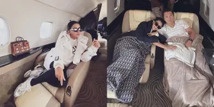 8 Potret Syahrini dan Reino Barack 'Pulang Kampung' ke Jepang, Naik Pesawat Pribadi - Begitu Tiba Langsung Belanja