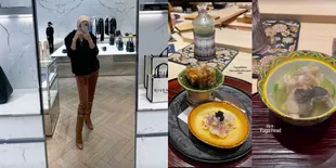 8 Potret Syahrini Santap Ikan Beracun di Jepang, Dinner di Resto Khusus Bareng Reino Barack