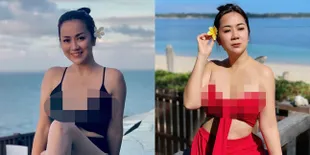 8 Potret Tante Ernie Pose Hot di Pinggir Kolam Renang, Bikin Netizen Gagal Fokus dan Tercengang