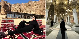 8 Potret Terbaru Bunga Citra Lestari di Al Ula Hingga Kembali Bercadar di Masjid Nabawi