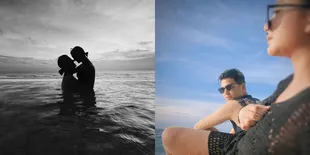 8 Potret Terbaru Mesranya Glenca Chysara dan Rendi Jhon, Pamer Ciuman di Kolam Renang - Main Pasir Sampai Kubur Sang Istri